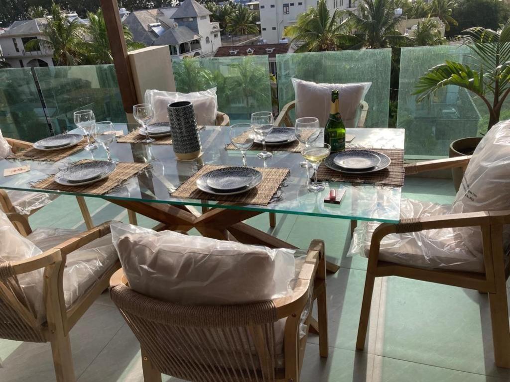 Splendide Penthouse Vue Mer A 5 Mn A Pied De La Plage Flic-en-Flacq エクステリア 写真
